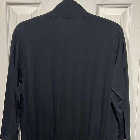 Gap Black Maternity Wrap 3/4 Sleeve Jumpsuit Size M NWT - Picture 10 of 15
